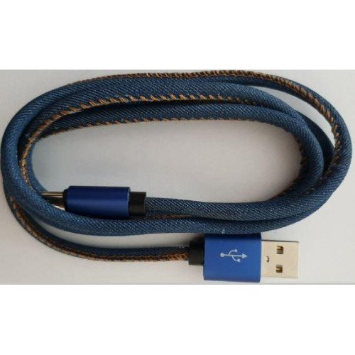Kabel USB 2.0 Type C premium jeans 2 m-826398