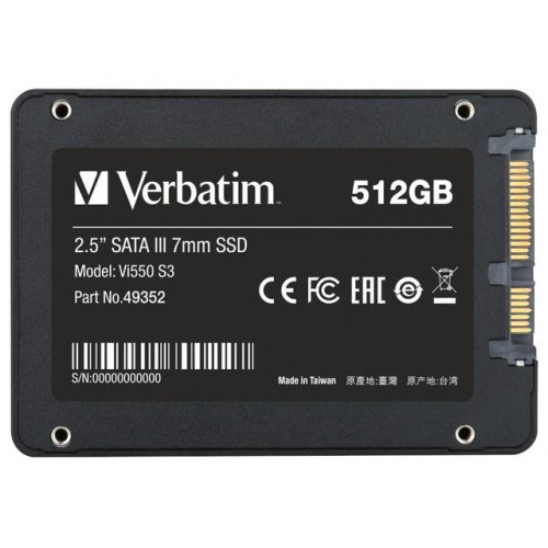 Dysk SSD wewnętrzny 512GB 2,5cala VI550 S3 Sata III czarny -829547