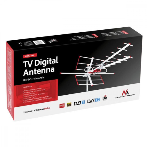 Antena Zewnętrzna DVB-T/T2 H.265 HEVC TV Combo UHF MCTV-855-830146