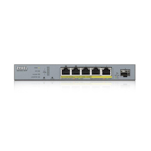 Przełącznik zarządzalny GS1350-6HP CCTV PoE LR 60W 802.3BT-833457