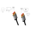 Kabel DisplayPort 8K/60 Hz,DP/M do DP/M aluminiowy 2m -8366380