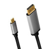 Kabel USB-C do DP, 4K 60Hz aluminiowy 1.8m -8366400