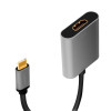 Adapter USB-C do HDMI/F ,4K/60Hz aluminiowy 0.15m -8366415