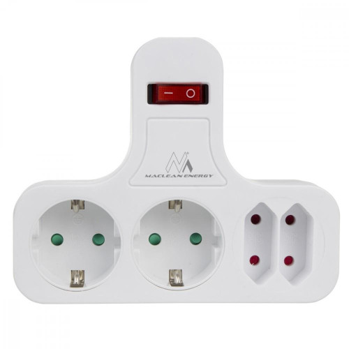 Gniazdko prądowe x4 z wyłącznikiem typ F MCE224 G-8366300