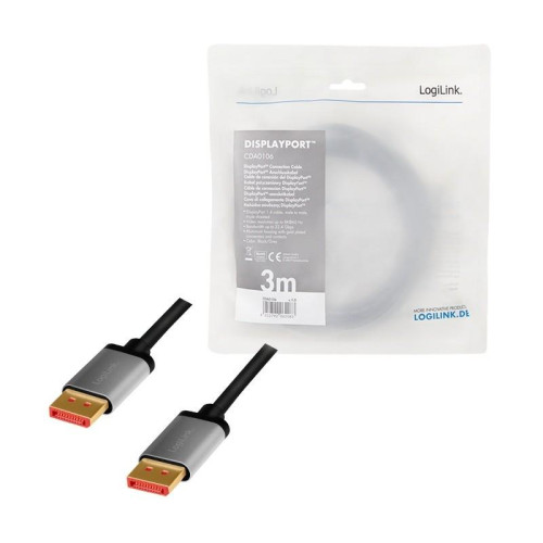 Kabel DisplayPort 8K/60 Hz,DP/M do DP/M aluminium 3m -8366387