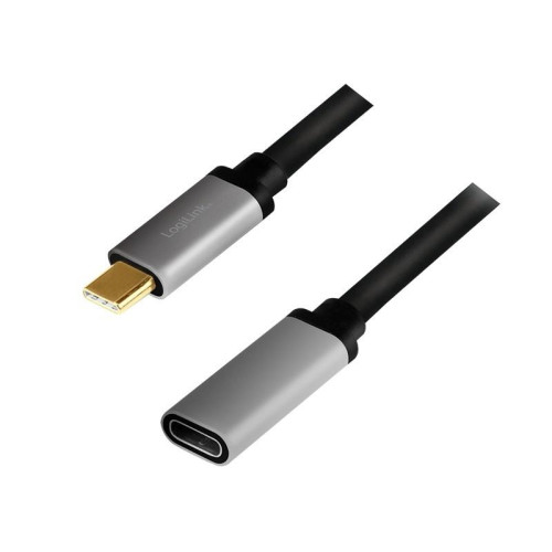 Kabel USB-C M/F,4K/60Hz aluminiowy 0.5m -8366419
