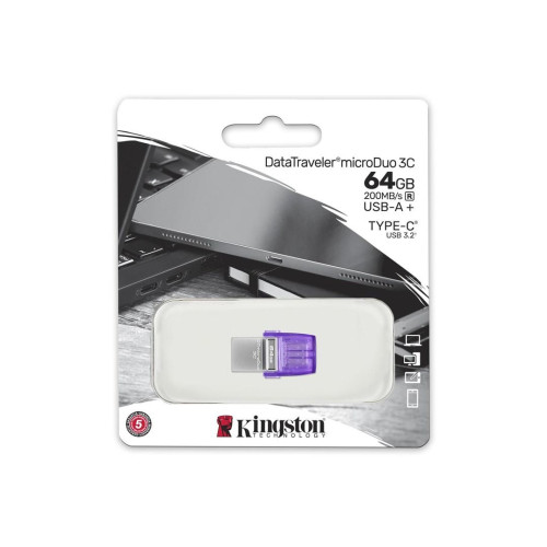 KINGSTON FLASH 64GB USB 3.2 DataTraveler microDuo 3C-8378306