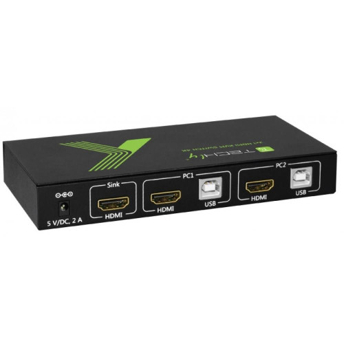 TECHLY PRZEŁĄCZNIK KVM HDMI/USB 2X1 Z AUDIO 4KX2K IDATA KVM-HDMI2U-8499501
