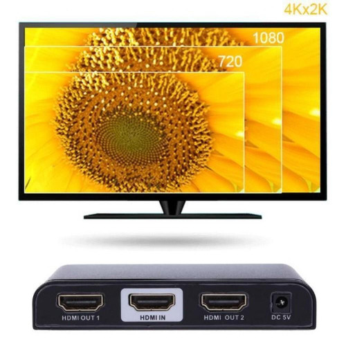 TECHLY SPLITTER AV HDMI 2.0 1/2 ULTRA HD 4KX2K 3D IDATA HDMI2-4K2-8501826