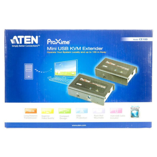 Extender KVM ATEN CE-100 (USB typ A, VGA)-851162