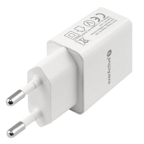 Ładowarka sieciowa everActive SC-200 (USB; kolor biały)-851368
