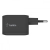 Ładowarka podwójna ścienna 65W USB-C GAN z PPS czarna-8555182