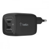 Ładowarka podwójna ścienna 65W USB-C GAN z PPS czarna-8555184