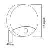 Lampa LED z czujnikiem ruchu MCE357W-8555293