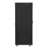 Szafa rack stojąca 19 cali 27U 800x1200 czarna drzwi perforowane LCD FLAT PACK-8557259