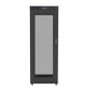 Szafa rack stojąca 19 cali 27U 800x1200 czarna drzwi perforowane LCD FLAT PACK-8557262