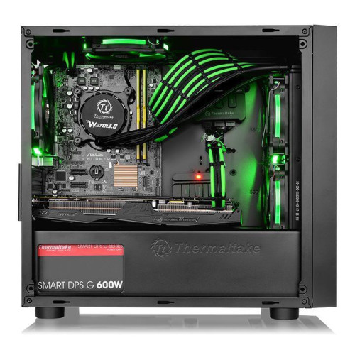 Obudowa Thermaltake Versa H17 Window CA-1J1-00S1WN-00 (Micro ATX, Mini ATX; kolor czarny)-855082