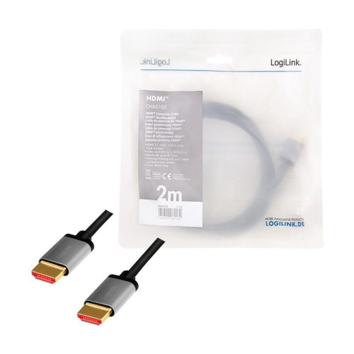 Kabel HDMI 2.1 8K/60Hz Aluminiowy 2m -8552521