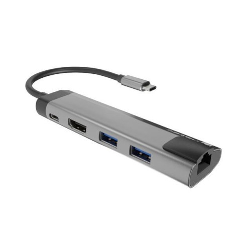 Stacja dokująca Multi Port Fowler Go USB-C - Hub 2x USB 3.0, HDMI 4K, USB-C PD, RJ45-8554181