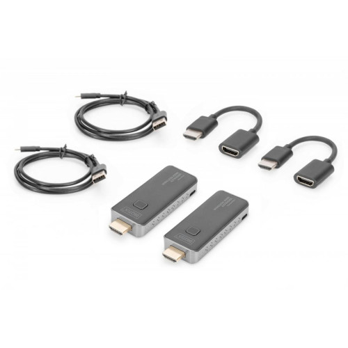 Przedłużacz/Extender HDMI bezprzewodowy 50m 1080p 60Hz FHD 5GHz, audio (zestaw)-8554817