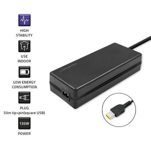 Zasilacz do Lenovo 135W | 20V | 6.75A | slim tip+pin | +kabel zasilający-8555321