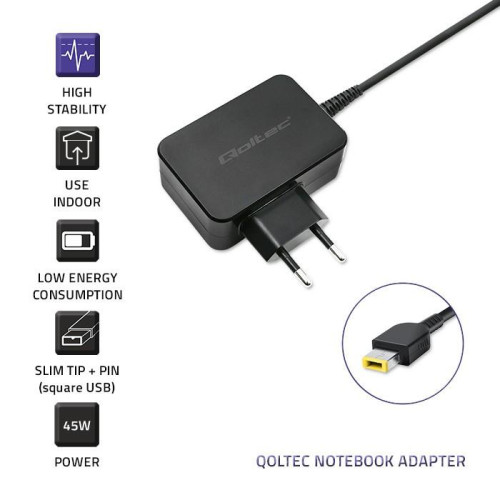 Zasilacz do Lenovo 45W | 20V | 2.25A | slim tip+pin-8555389