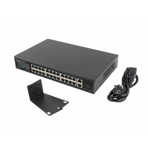 Switch 24x1GB POE+ 2xGB 2x rack 19'' gigabit ethernet 250W -8556135