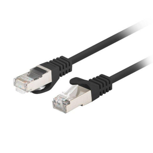 Patchcord kat.6 FTP 0.5m czarny Fluke 10-pak -8557385