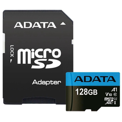 Karta pamięci z adapterem ADATA Premier AUSDX128GUICL10A1-RA1 (128GB; Class 10; + adapter)-856337