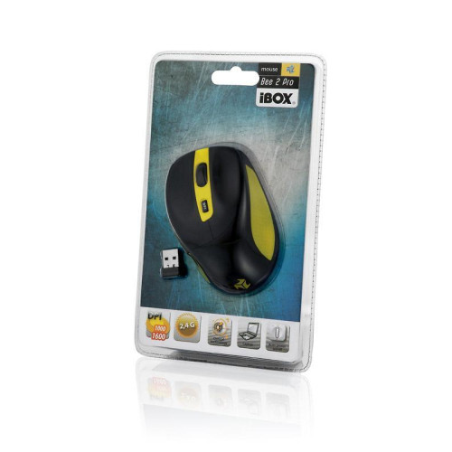 Mysz IBOX Bee2 Pro IMOS604W (optyczna; 1600 DPI; kolor czarny)-856957
