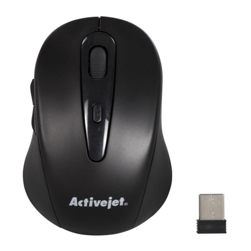 Activejet Mysz bezprzewodowa USB AMY-213 (optyczna; 1600 DPI; kolor czarny)-857030