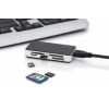 Czytnik kart 5-portowy USB 3.0 SuperSpeed, All-in-one, Czarno-srebrny-8655929
