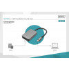 Czytnik kart USB-C, 2-portowy UHS-II SD4.0 TF4.0 High Speed, aluminiowy, Szary -8656008