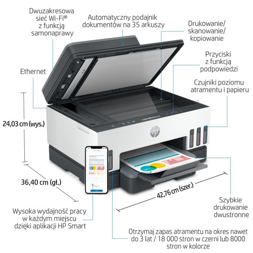 URZĄDZ. WIELOF. HP Smart Tank 750 All-in-One 6UU47A-8650009