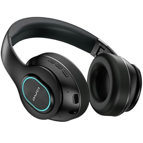 Słuchawki Bluetooth A100BL Nauszne Black-8656052