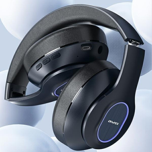 Słuchawki Bluetooth A100BL Nauszne Black-8656054