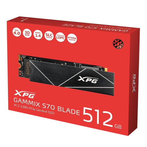 Dysk SSD ADATA XPG GAMMIX S70 BLADE 512GB M.2 2280 PCIe Gen3x4-8660746
