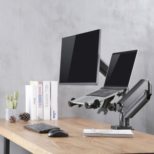 Uchwyt biurkowy laptopa 11-17 cali do pracy stojąco siedzącej-870677