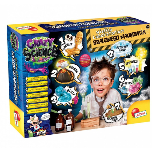 Zestaw naukowy Crazy Science Laboratorium szalonego