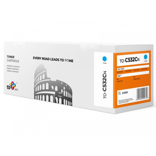 Toner do OKI C532 TO-C532CN Cyan 100% nowy-871788