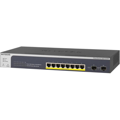 Przełącznik GS510TPP 8x1Gb PoE+ (190W) 2xSFP-872625
