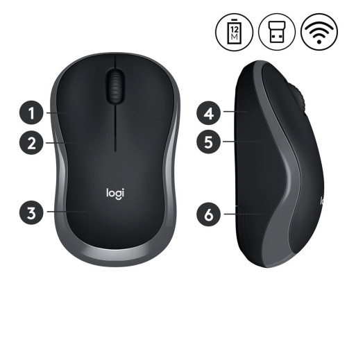 Mysz Logitech 910-002238 (optyczna; 1000 DPI; kolor szary)-8760003