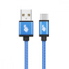Kabel USB-USB C 1.5m niebieski sznurek premium-8787001