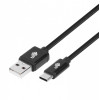 Kabel USB-USB C 3 m. czarny sznurek-8787008
