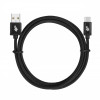 Kabel USB-USB C 3 m. czarny sznurek-8787010
