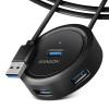 HUE-P1AL Hub 4-portowy USB 3.2 Gen 1 ROUND, micro USB, 1.2m USB-A kabel-8787993