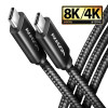 BUCM432-CM10AB Kabel USB-C - USB-C, USB4 Gen 3x2 1m, PD 100W, 8K HD, ALU, oplot Czarny-8788008