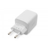 Ładowarka sieciowa, zasilacz GaN 2x USB-C PD 3.0 max. 65W, biała -8788299