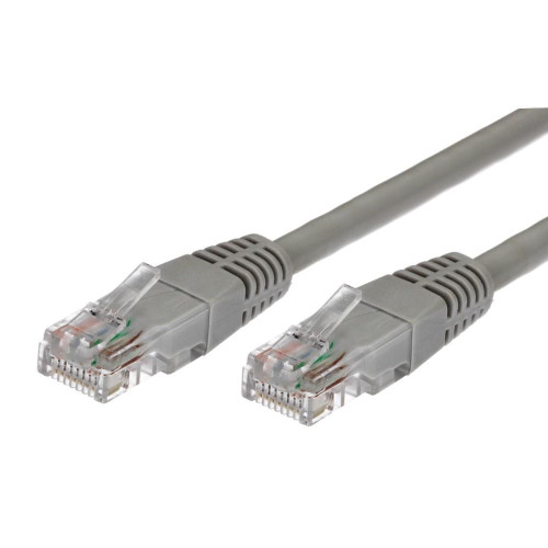 Kabel Patchcord miedziany kat.6 RJ45 UTP 5m. szary-878583