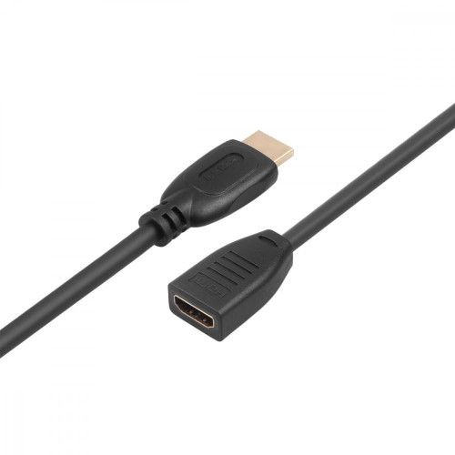Kabel HDMI v2.0 F-M pozłacany 3m przedłużacz -8786985
